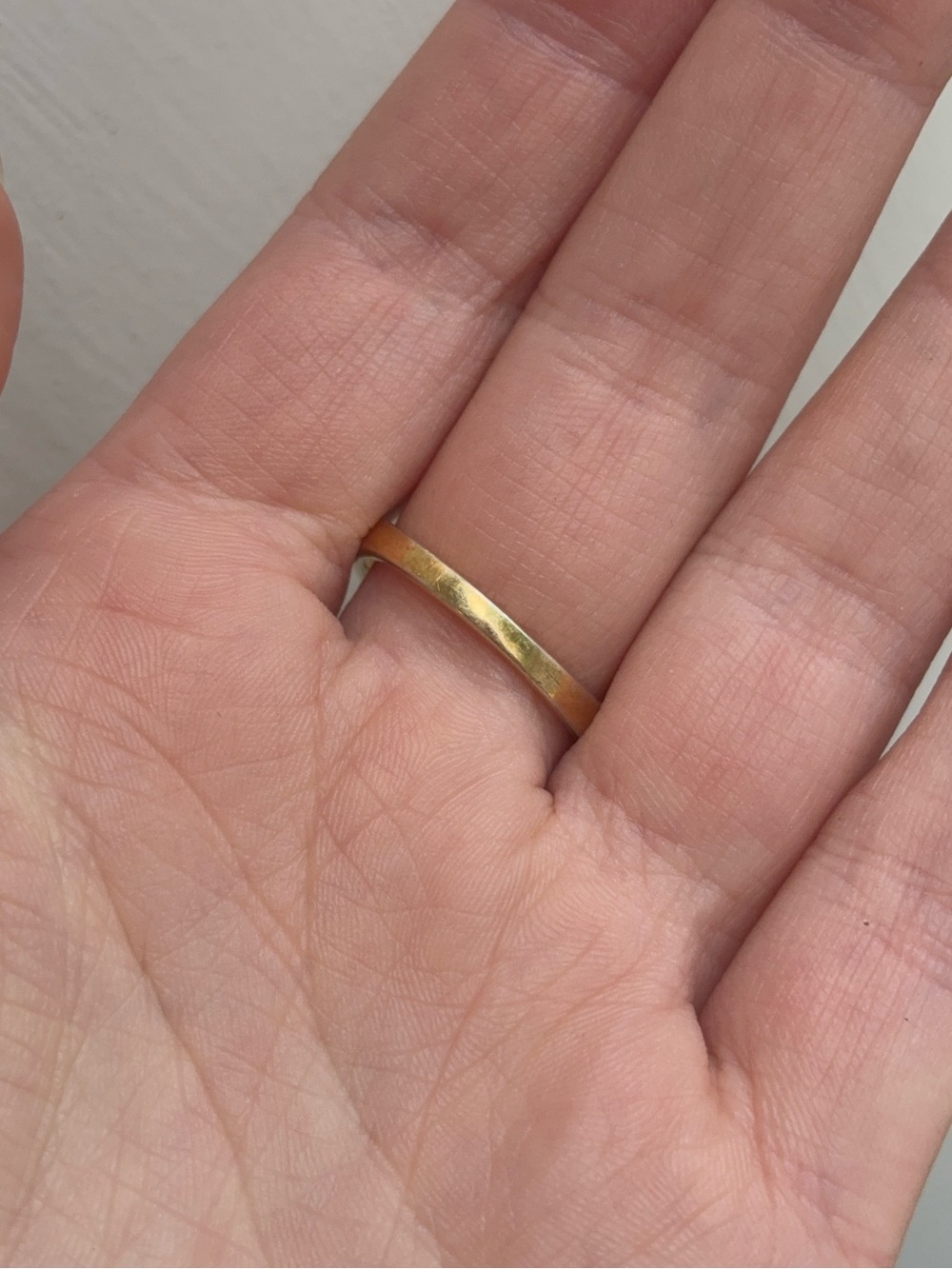 Gold Vermeil White Topaz Spinner Fidget Ring - Picture 8 of 8